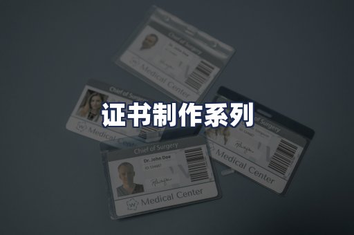 证书制作系列